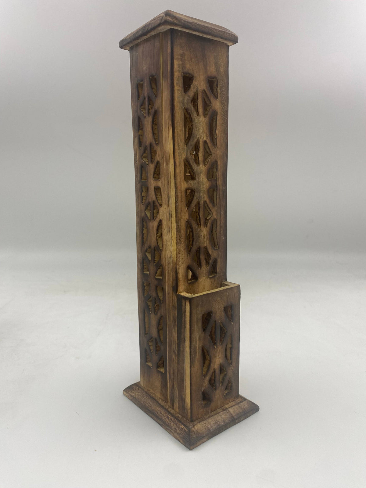 12" Wooden Incense Tower Burner