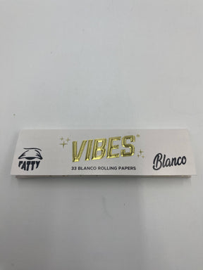 Vibes King Size Fatty Blanco Rolling Papers 50ct Box 33 LPB
