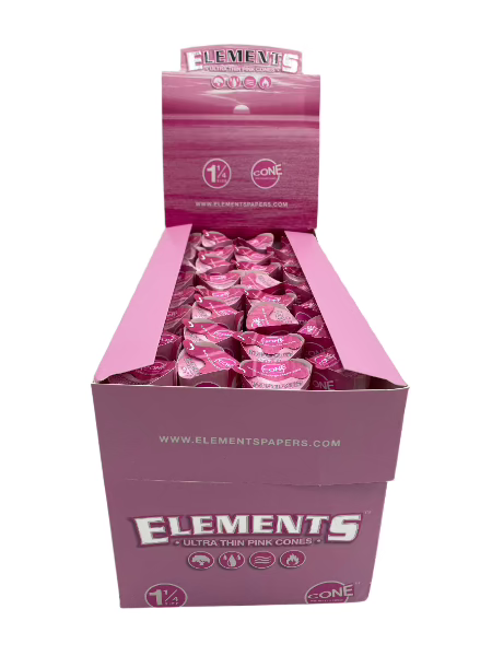 ELEMENTS 1 1/4 PINK CONES 6 PK 32 CT BOX