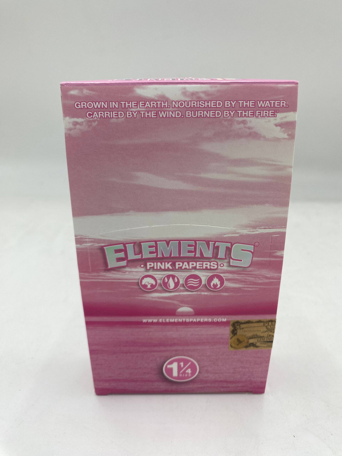 ELEMENTS 1 1/4 PINK ROLLING PAPERS 25 CT BOX 50 LPB