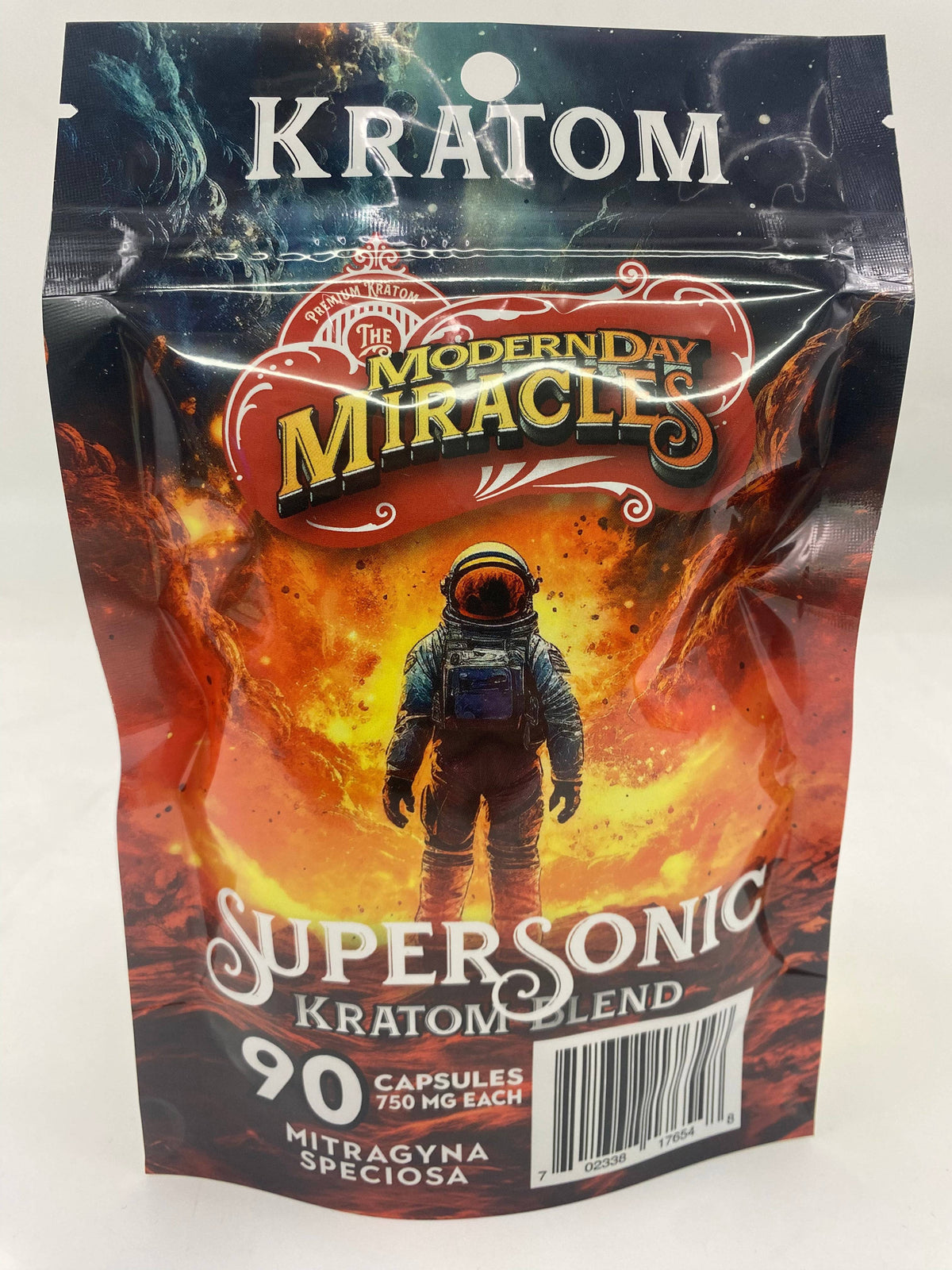 Modern Day Miracles Space Blends- Supersonic Red Kratom Borneo Blend 90ct Capsules