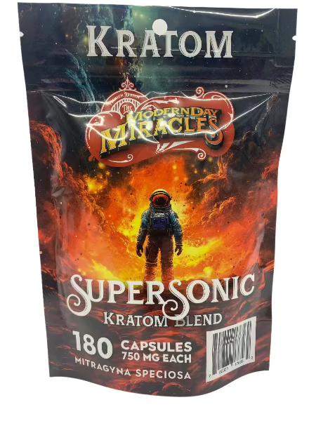 Modern Day Miracles Space Blends- Supersonic Red Kratom Borneo Blend 180ct Capsules