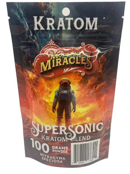 Modern Day Miracles Space Blends- Supersonic Red Kratom Borneo Blend 100 Gram Powder