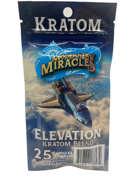 Modern Day Miracles Space Blends- Elevation White Kratom Cambodia Blend 25ct Capsules