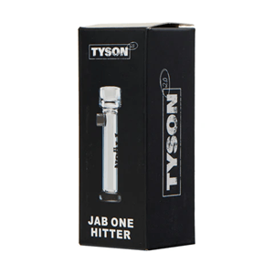 TYSON JAB ONE HITTER CLEAR & CHARCOAL