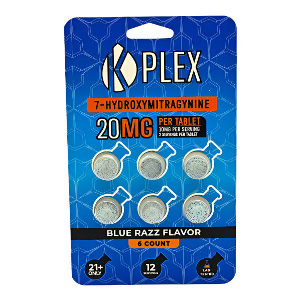 KPLEX 7 OH 20 MG TABLETS 6CT 10CT DISPLAY BLUE RASPBERRY