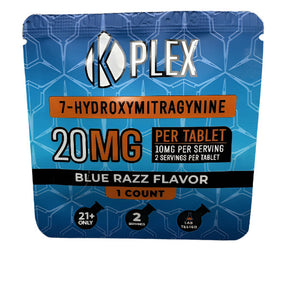 KPLEX 7 OH 20 MG TABLETS 1CT 30CT DISPLAY BLUE RASPBERRY