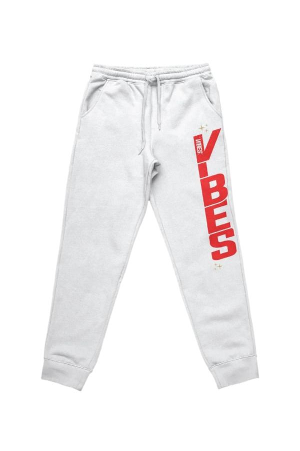 VIBES White Sittin Sideways Sweatpants Medium