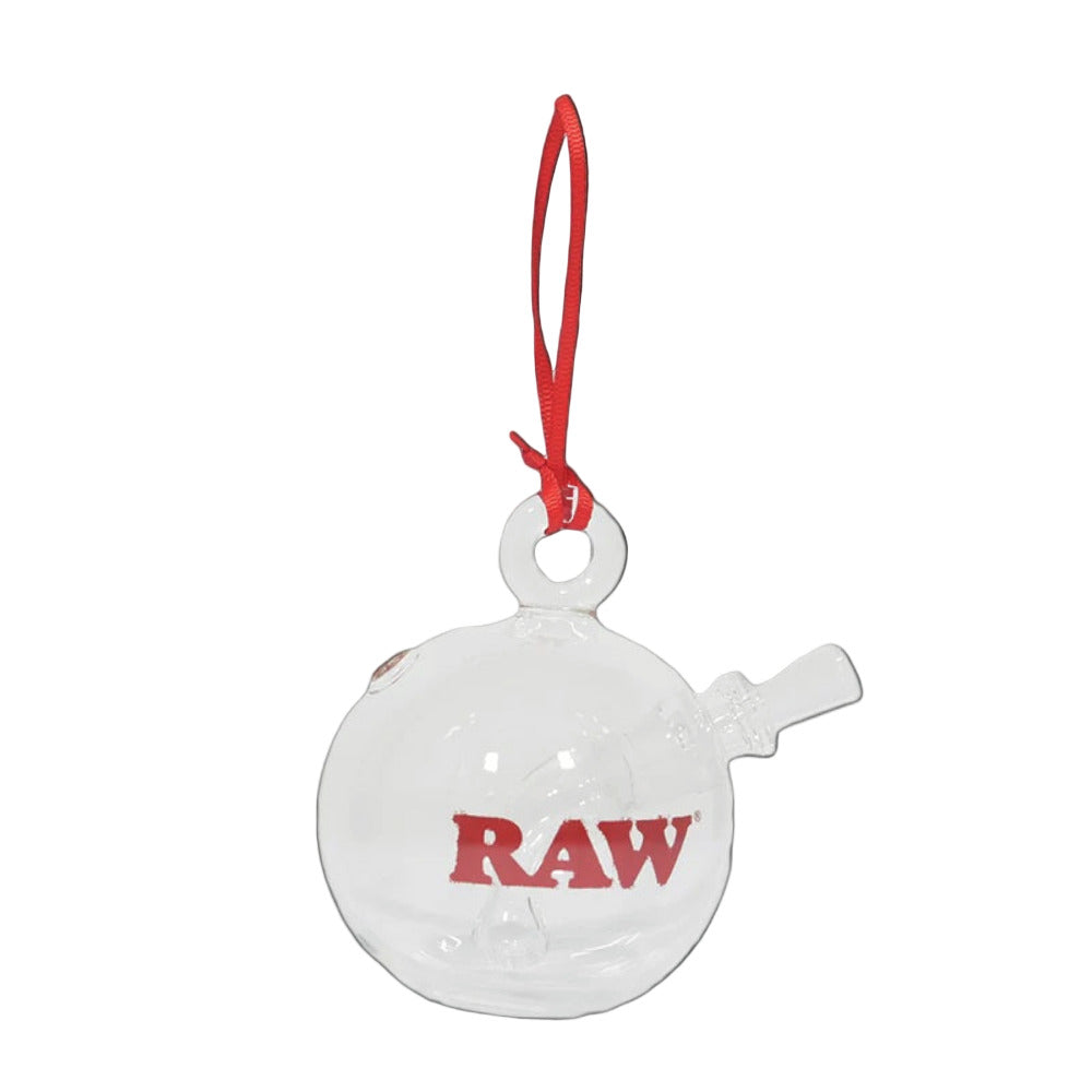 Decorative accessory with 'RAW' branding on a white background