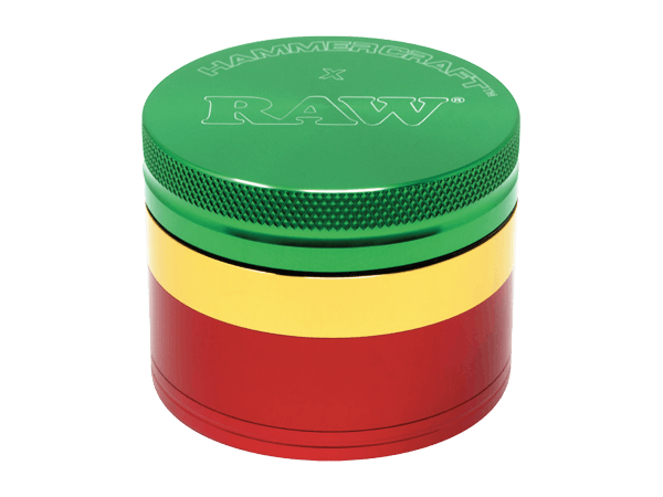 RAW X HAMMERCRAFT 4 PC 2.5 " RASTA GRINDER