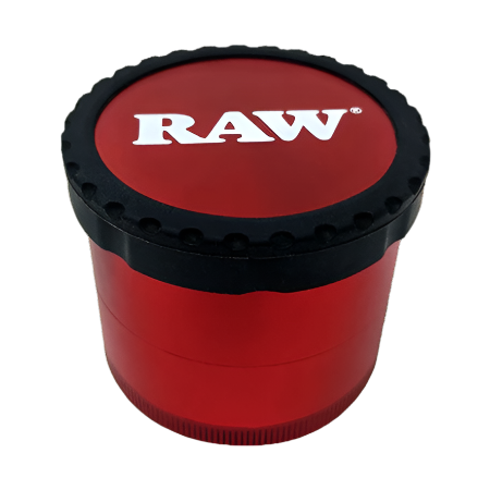 RAW G LIFE CLEAR VIEW GRINDER RED