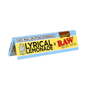 RAW Lyrical Lemonade King Size Wide Organic Hemp Papers 50 Ct Box