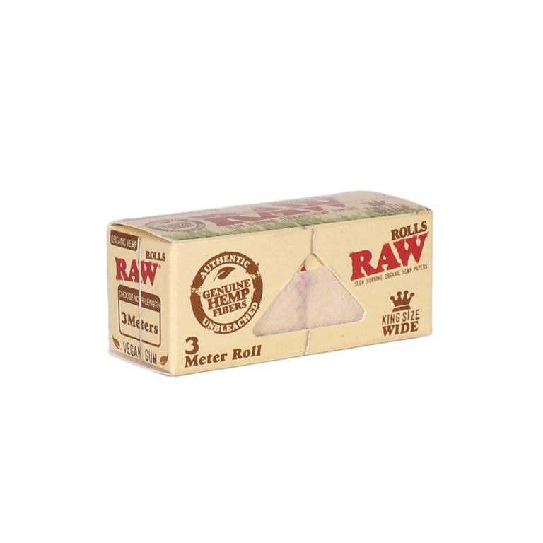 RAW Organic Hemp King Size Wide Rolls 12 Ct Box