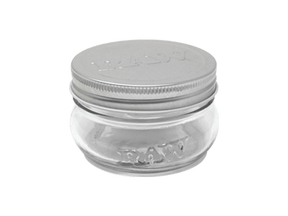 RAW 6 OZ MASON JAR IN SMELL PROOF LOCKING CASE