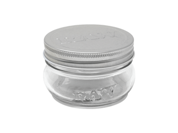 RAW 6 OZ MASON JAR IN SMELL PROOF LOCKING CASE