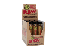 RAW ROCKET BOOSTER TERP INFUSED CONE LEMON JACK FLAVOR 12 CT DISPLAY