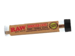 RAW ROCKET BOOSTER TERP INFUSED CONE LEMON JACK FLAVOR 12 CT DISPLAY