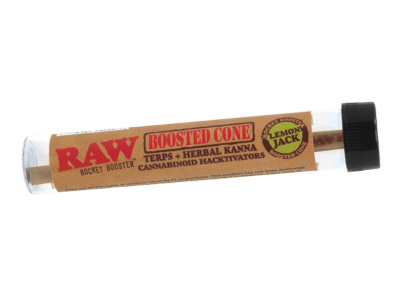 RAW ROCKET BOOSTER TERP INFUSED CONE LEMON JACK FLAVOR 12 CT DISPLAY