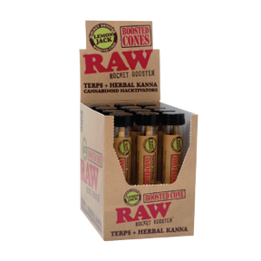 RAW Booster Cones Lemon Jack Display