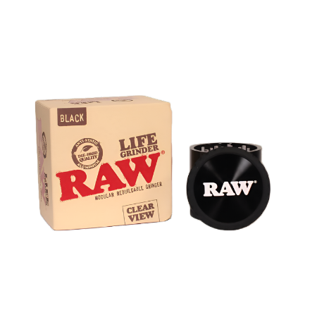 RAW G LIFE CLEAR VIEW GRINDER BLACK