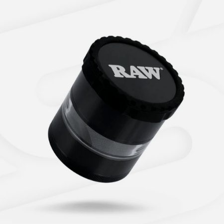 RAW G LIFE CLEAR VIEW GRINDER BLACK