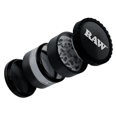 RAW G LIFE CLEAR VIEW GRINDER BLACK