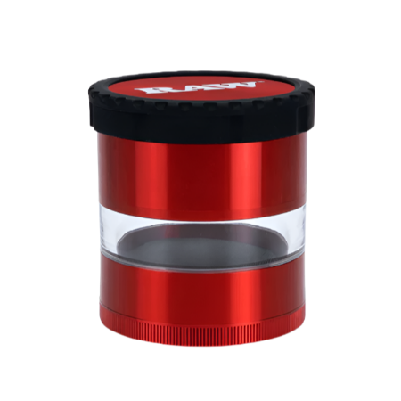 RAW G LIFE CLEAR VIEW GRINDER RED