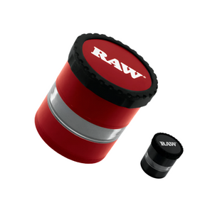 RAW G LIFE CLEAR VIEW GRINDER RED