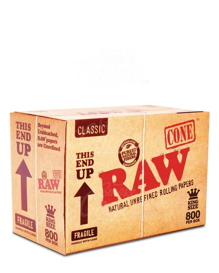 RAW KING SIZE CONES BULK 800 CT DISPLAY