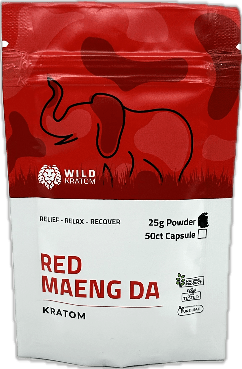 Wild Kratom Red Maeng Da - 25g Kratom Powder