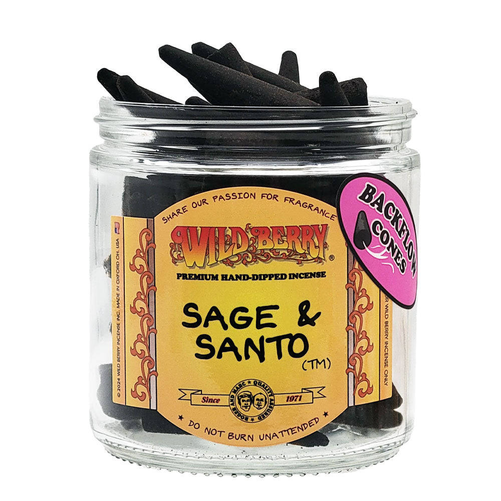 Wild Berry Sage & Santo Backflow Cones