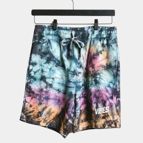 VIBES Tie Dye Dark Shorts Large