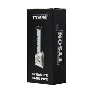 TYSON DYNAMITE HAND PIPE CLEAR & CHARCOAL