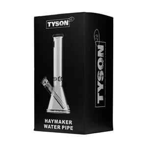 TYSON HAYMAKER WATER PIPE CLEAR & CHARCOAL