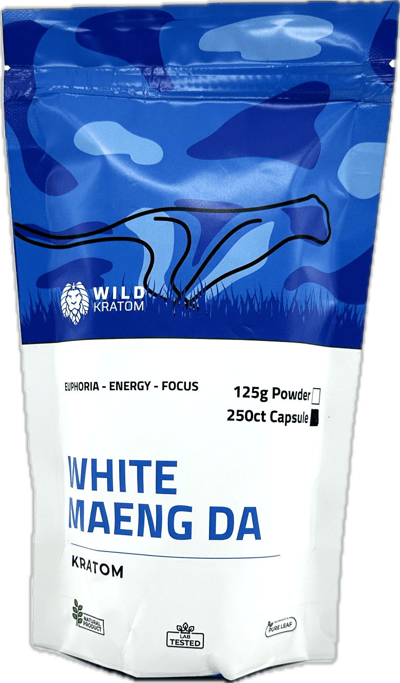 Wild Kratom White Maeng Da - 250ct Kratom Capsules
