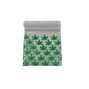 Apple Brand 1 1/2’’x1 1/2’’ Green Leaf Ziplock Bags 1000 CT - Smoke Shop Wholesale. Done Right.