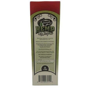 BLUNT WRAP HEMP WRAP STRAWBERRY W/ TIP & CBD 15 CT BOX 4 WRAPS PER PK - Smoke Shop Wholesale. Done Right.