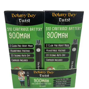 BOTANY BAY 900 MAH TWIST BATTERY 10 CT DISPLAY - Smoke Shop Wholesale. Done Right.