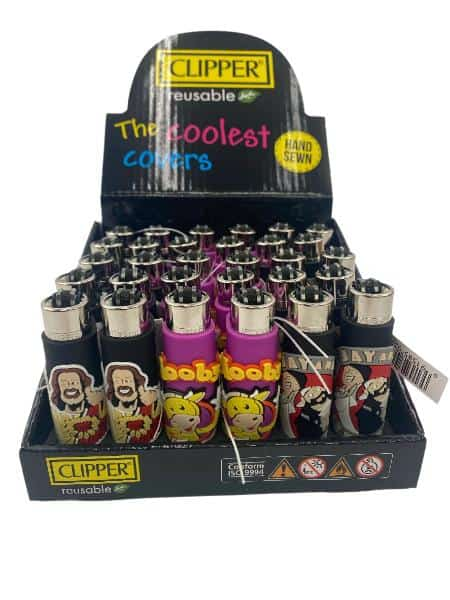 CLIPPER POP COVER JAY AND SILENT BOB LIGHTER 30 CT DISPLAY - Smoke Shop Wholesale. Done Right.