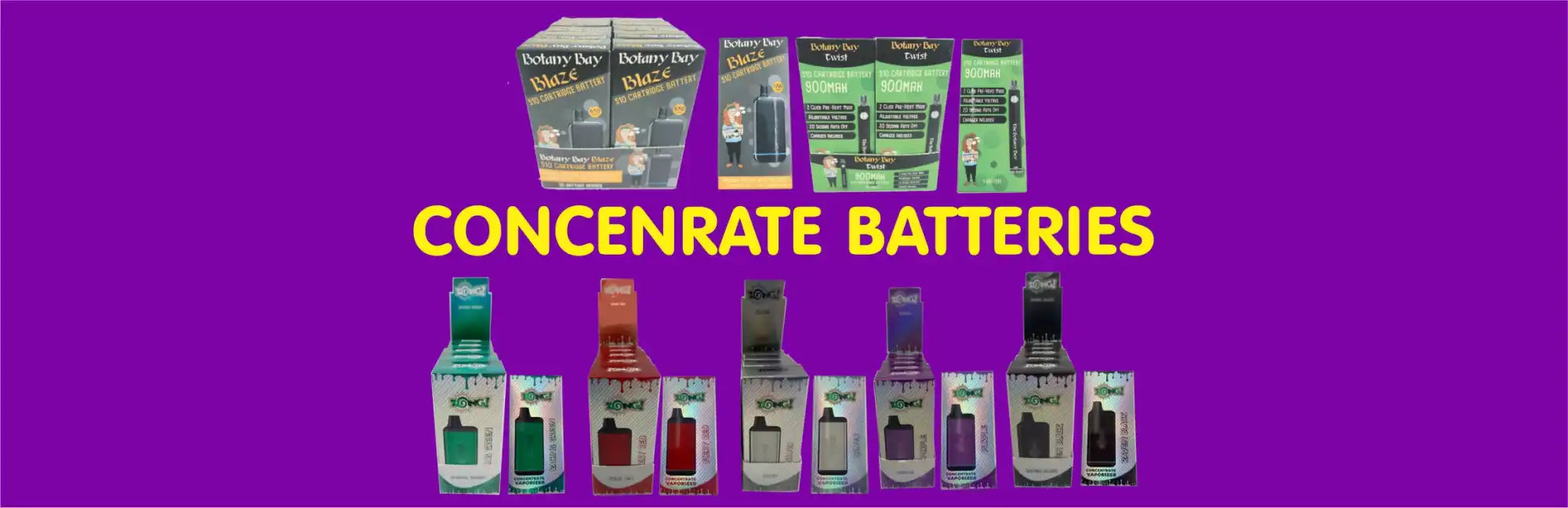 Concentrate batteries.