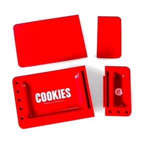 COOKIES V3 ROLLING TRAY 3.0 RED w/ Cover *****CLOSEOUT***** - Smoke Shop Wholesale. Done Right.