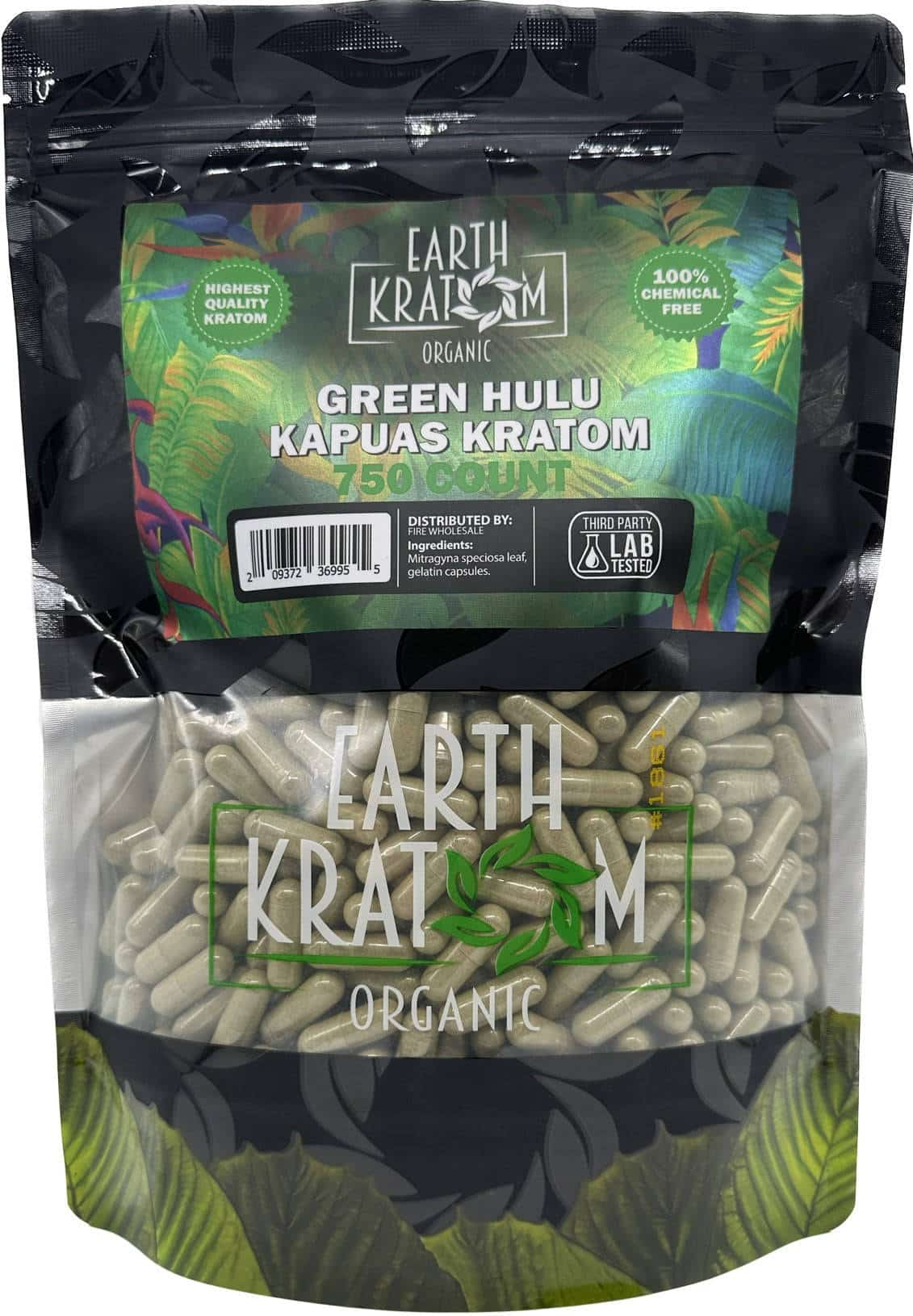 Earth Kratom Green Hulu - 750ct Kratom Capsules - Smoke Shop Wholesale. Done Right.