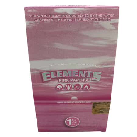 ELEMENTS 1 1/4 PINK ROLLING PAPERS 25 CT BOX 50 LPB - Smoke Shop Wholesale. Done Right.