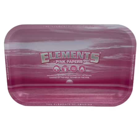 Elements Small Pink Rolling Tray - Smoke Shop Wholesale. Done Right.