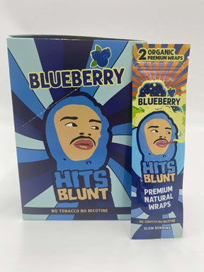 HITS BLUNT PREMIUM BLUEBERRY NATURAL HEMP WRAPS 2 PK 25 CT BOX - Smoke Shop Wholesale. Done Right.