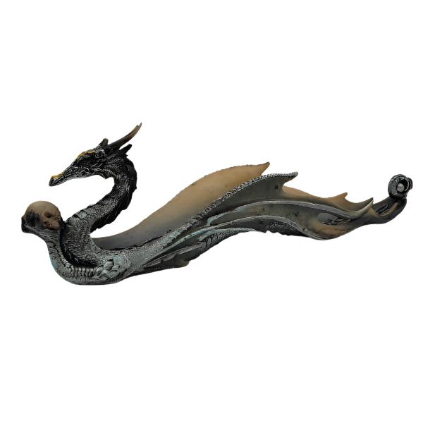 Dragon Holding Skull incense burner