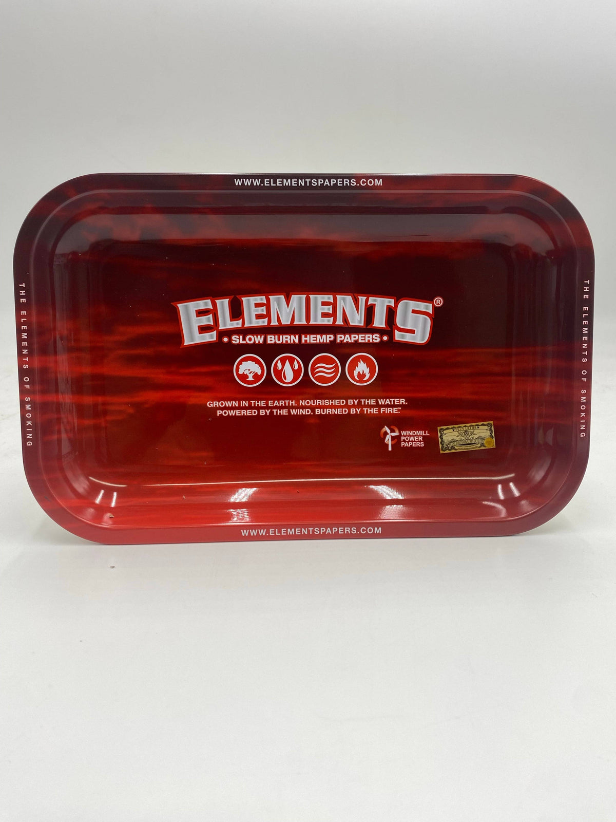 Elements Small Red Rolling Tray