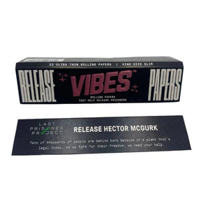 Vibes King Size Slim Ultra Thin Release Papers 50ct Box