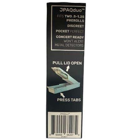 JPAQ DUO PAQ CASE BLACK (FITS TWO.5 - 1.25 GRAM PRE-ROLLS) ** CLOSEOUT ** - Smoke Shop Wholesale. Done Right.