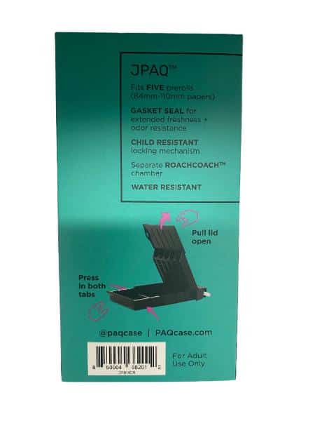 JPAQ PAQ CASE BLACK ’ROACH COACH’ (FITS FIVE 84MM-98MM PRE-ROLLS) ** CLOSEOUT ** - Smoke Shop Wholesale. Done Right.